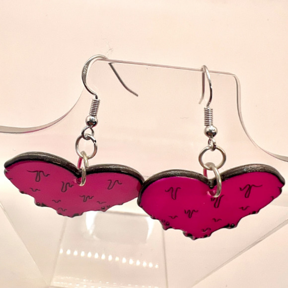 Melting Heart Earrings - Valentines Day Earrings - Liquid Earring - Love Earring - Picture 6 of 9